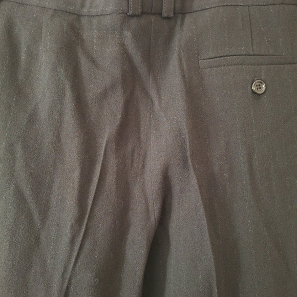 Zara NWT Into The Classics Black Hidden Pinstripe Straight Leg Trouser Pants M - Picture 11 of 15